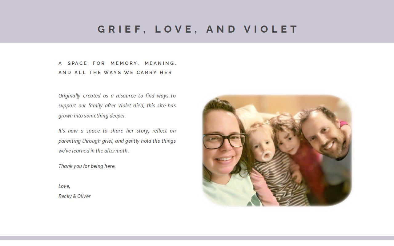 Grief, Love, and Violet